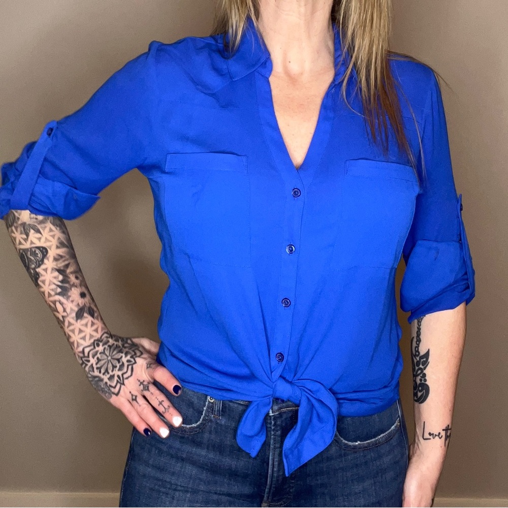Express portfolio button down